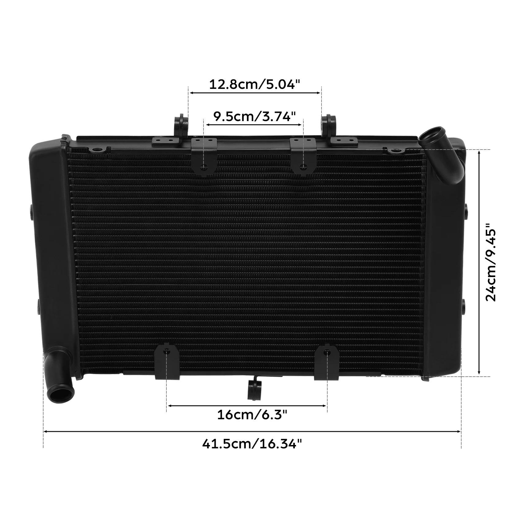 Мотоциклетный черный радиатор охлаждения двигателя для Honda CB1000 2018-2020 2019
