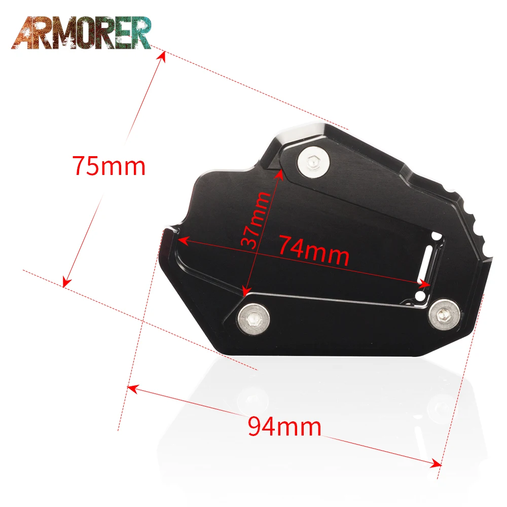 Multistrada 1200 Enduro 1200S 1260 1260S боковая подставка увеличитель поддержка удлинитель