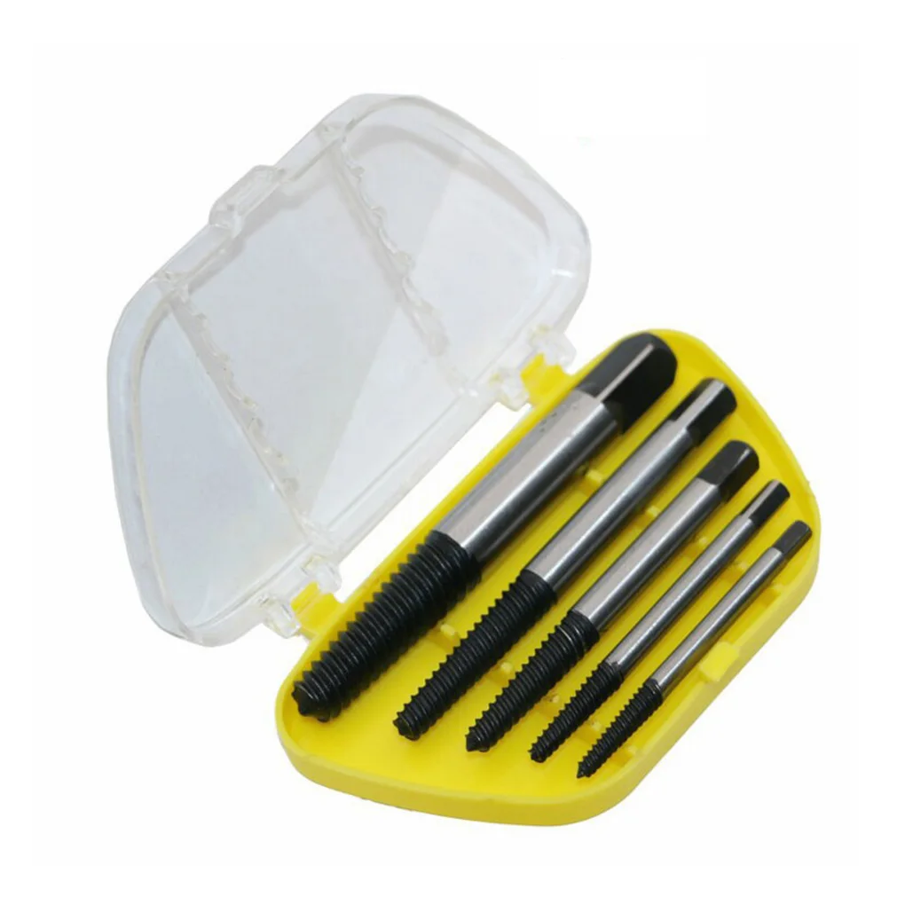 

Screw Extractor Center Drill Bits Guide Set Broken Damaged Bolt Remover Removal Speed Easy Set