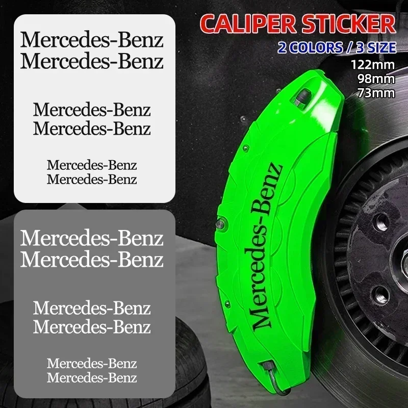 6 шт. наклейка на тормозной суппорт термостойкая украшение автомобиля для Mercedes Benz