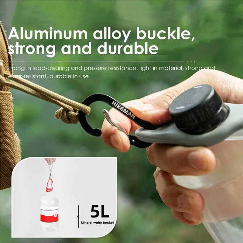 Силиконовая Пряжка для бутылки с водой карабин зажим держатель напитком крючок