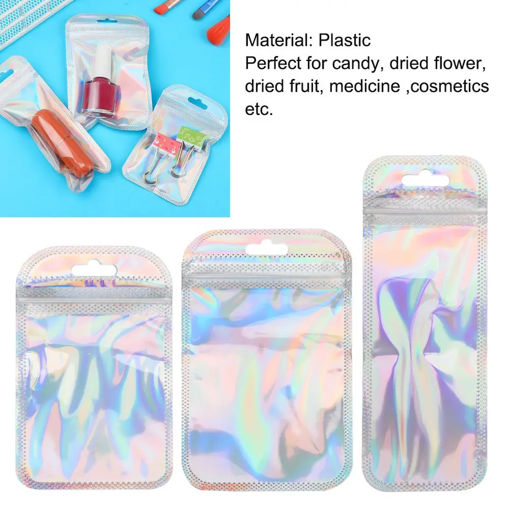 

50 шт./упаковка, переливающиеся пакеты для украшений