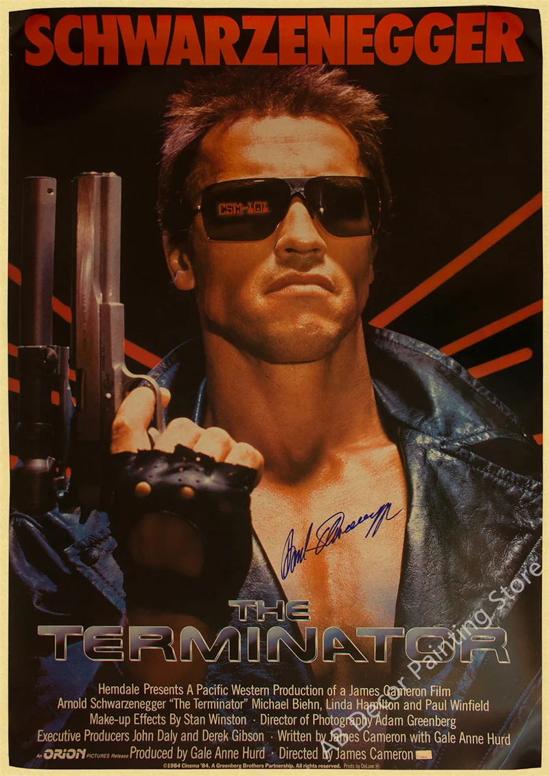 Ретро постеры из крафт-бумаги А4/А3