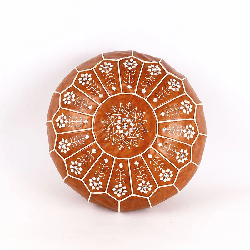 

Moroccan PU Leather Pouf Cover