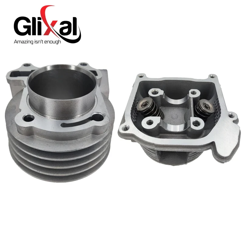 Фото Комплект для полного восстановления цилиндра Glixal GY6 49cc 50cc с головкой цилиндра в сборе для двигателей 139QMB 139QMA для скутеров, мопедов, квадроциклов №2