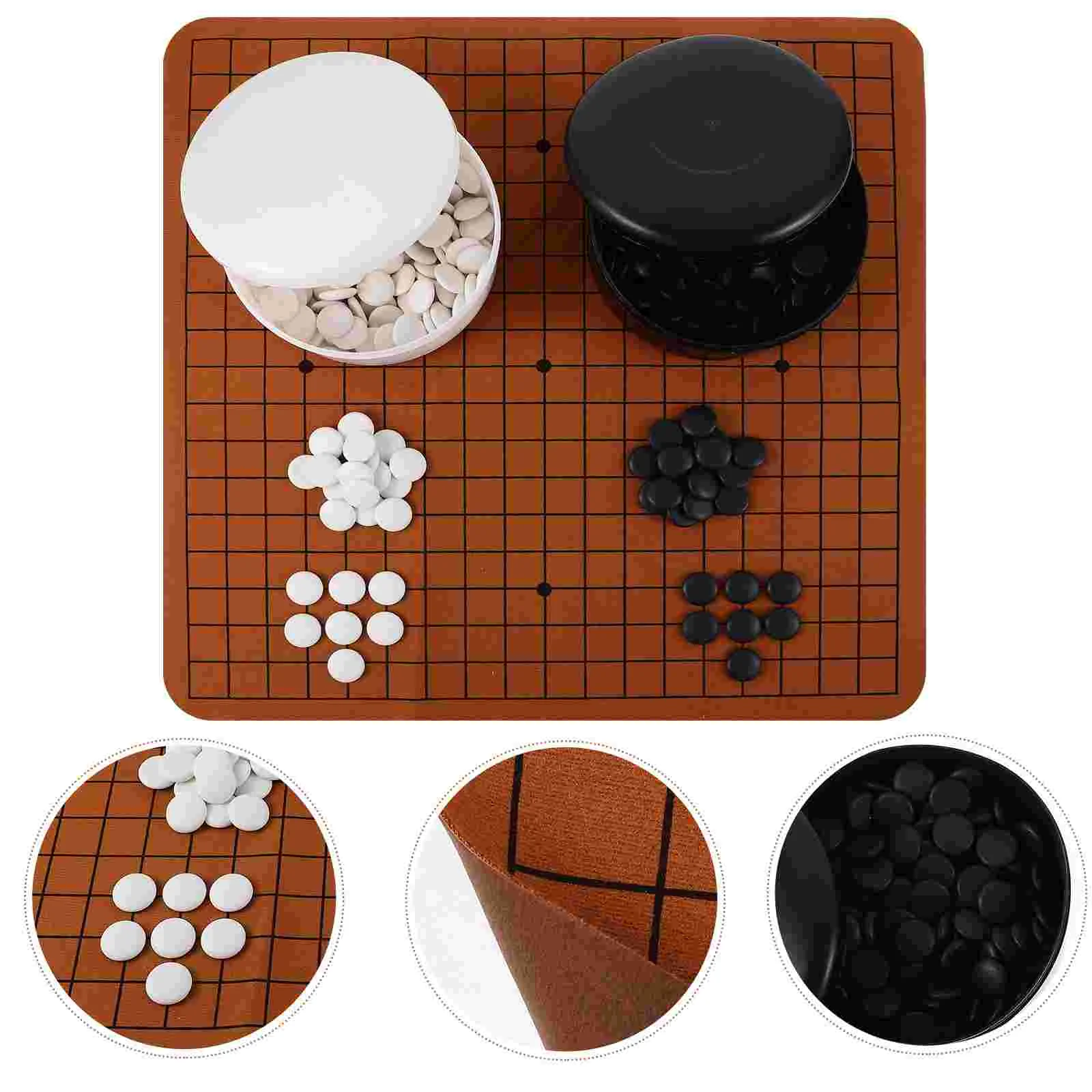 

Training Set Portable Go Chess Kid Toys Interesting Board Game Plaything Backgammon Five-in-a-Row
