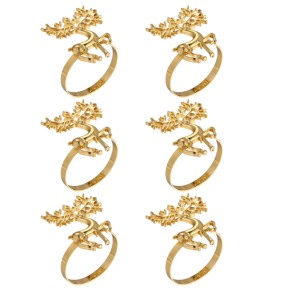 

Napkin Ring Christmas Rings Buckletable Holder Serviette Dinner Holiday Wedding Holders Deer Set Setting Elk Clasp Dining