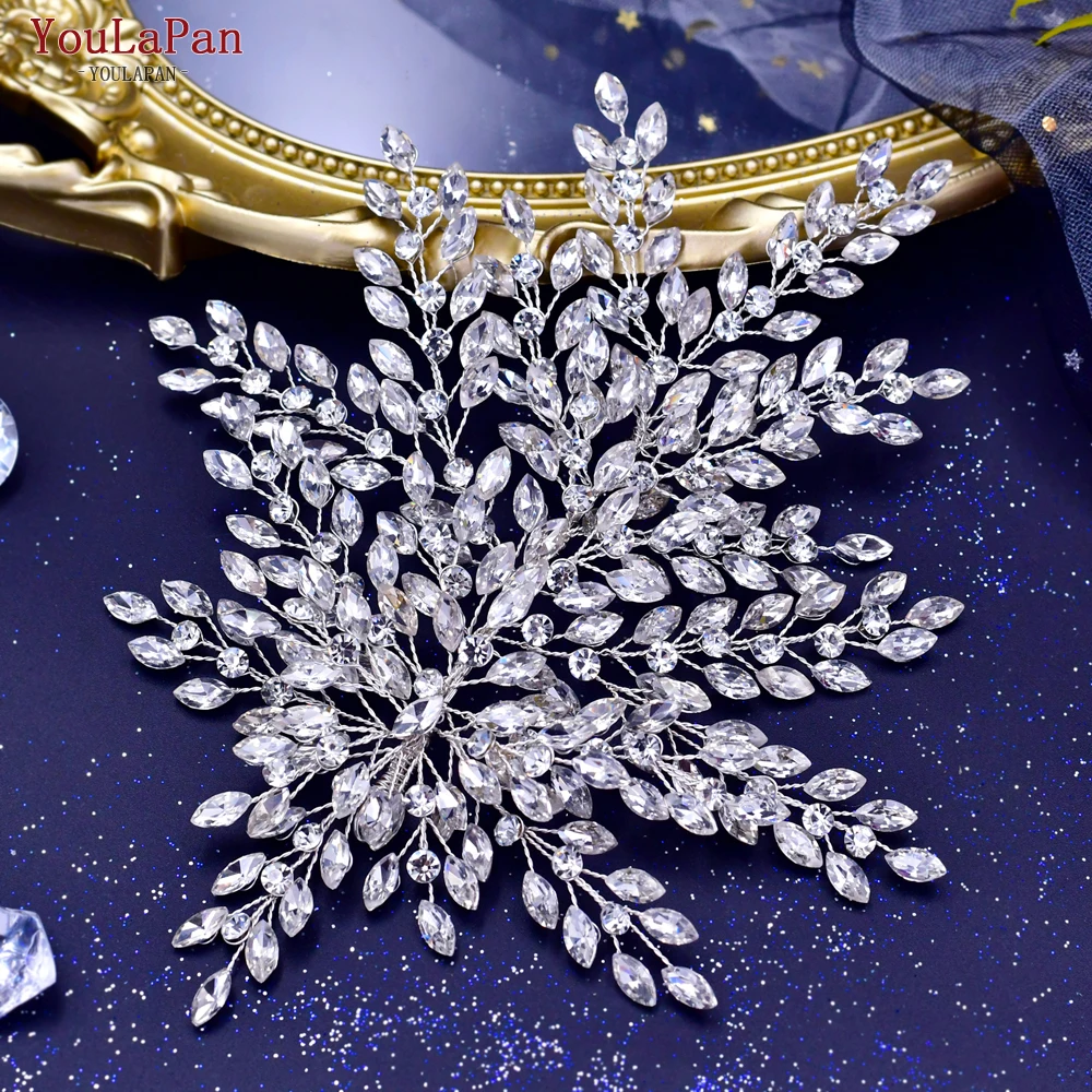 YouLaPan HP438 Shiny Bridal Headdress Luxury Wedding Headband Women Hair Accessories Queen Headpiece Party Banquet Headwear |