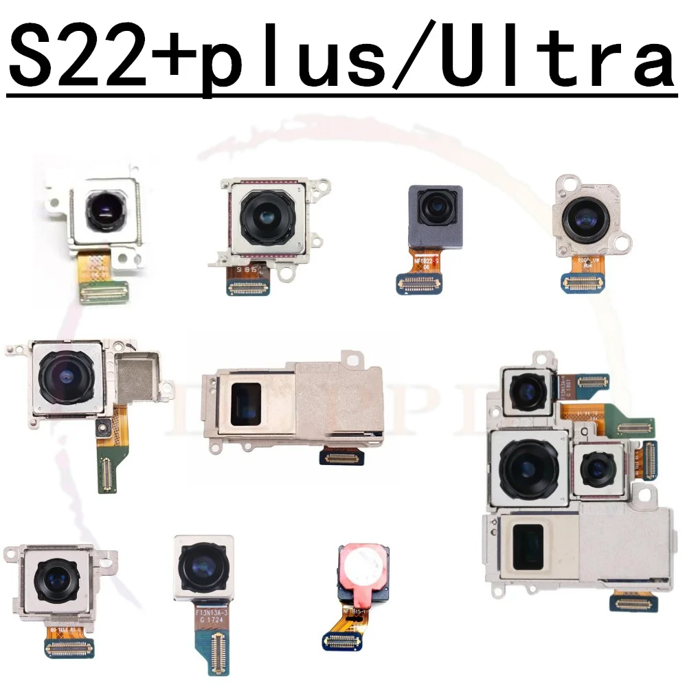 

Original Back Facing Big Rear Main Telephoto + Wide+Depth Camera Module Flex Cable For Samsung Galaxy S22+ Plus Ultra Parts