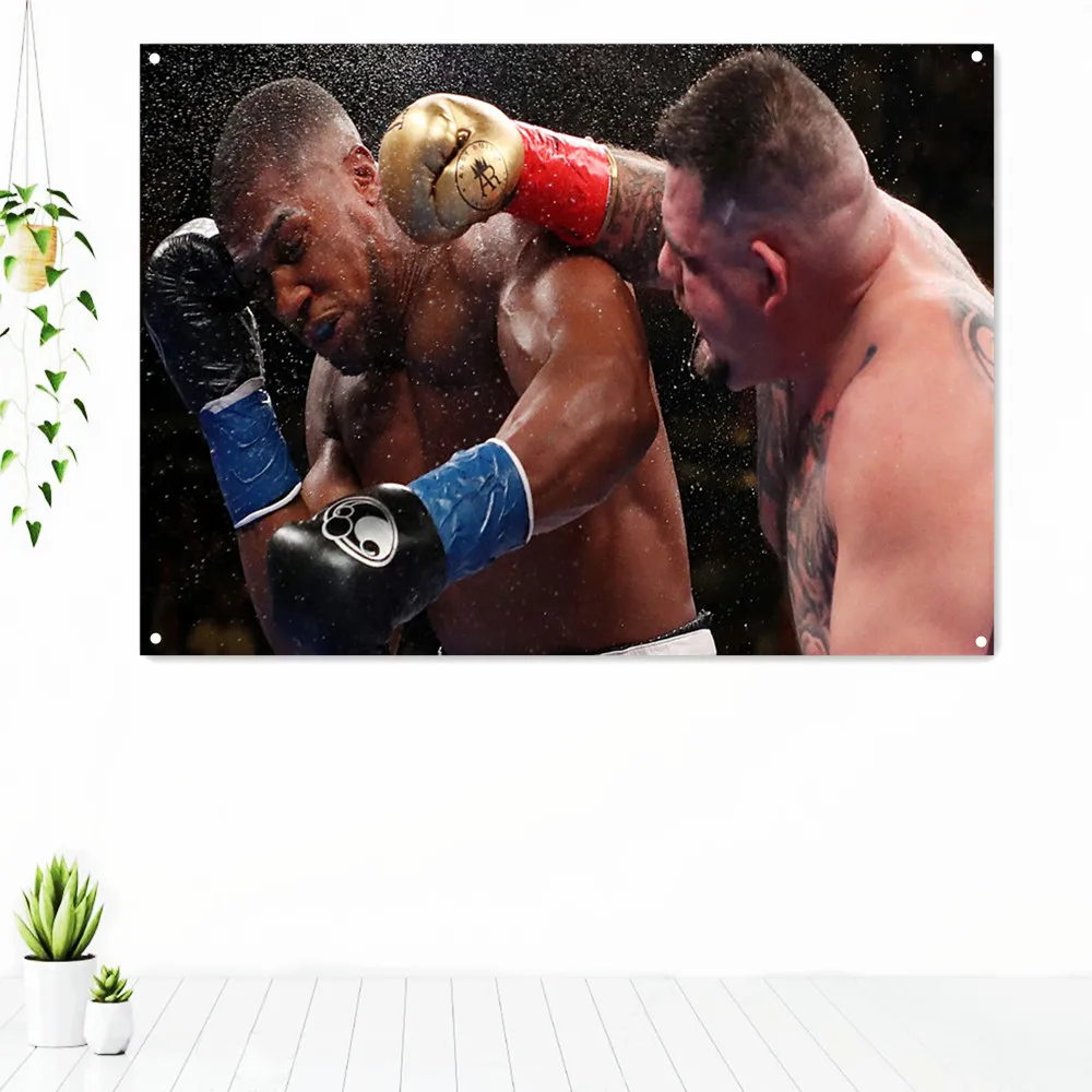

A Heavy Blow Boxing \ Muay Thai \ Kickboxing \ Fight Training Poster Wall Art Wall Hanging Inspirational Tapestry Banner Flag