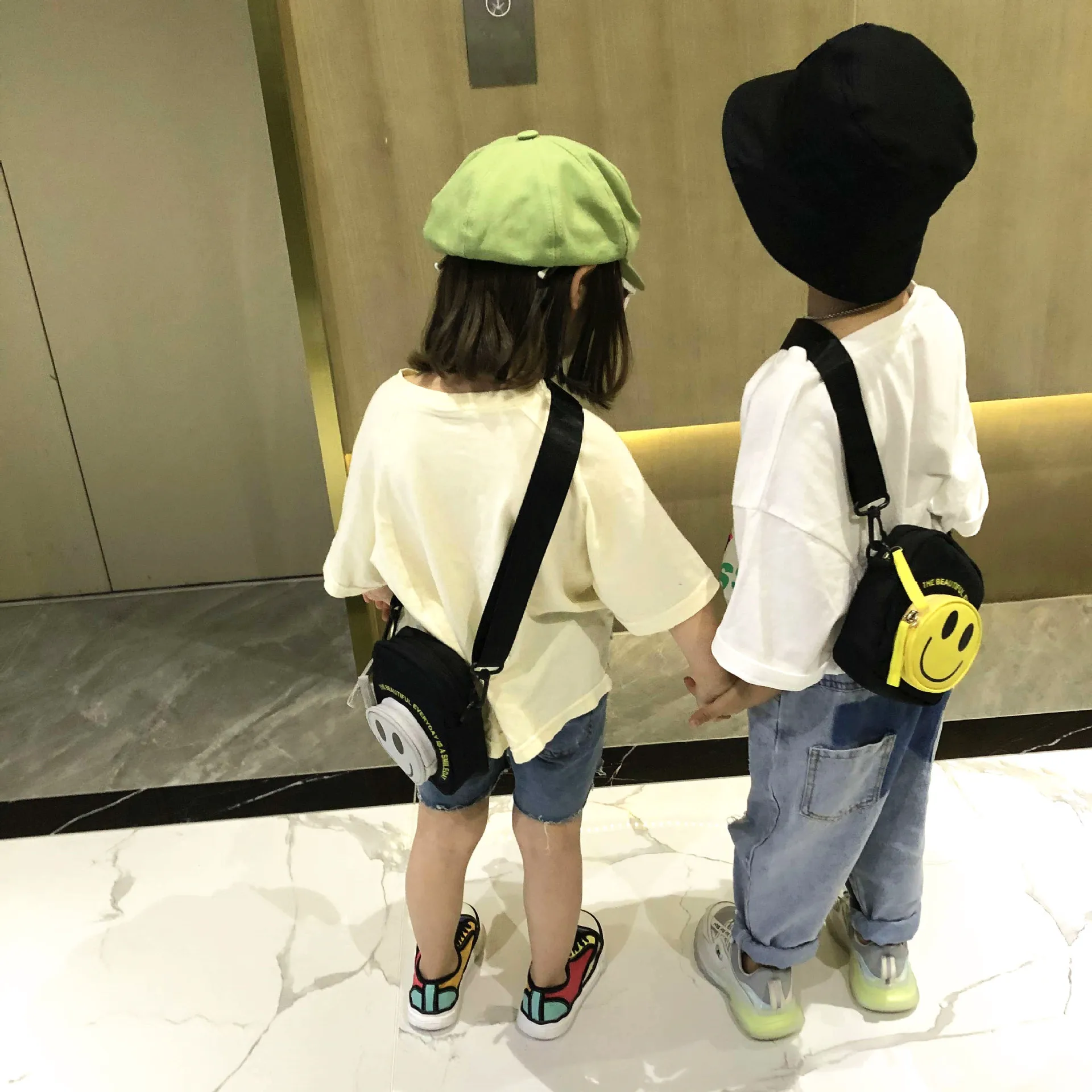 Повседневные детские сумки через плечо с мультипликационным рисунком детский