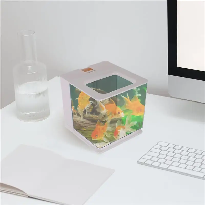

Self-Cleaning Fish Tank Small Acrylic Fish Tank Transparent Fry Hatching Tank