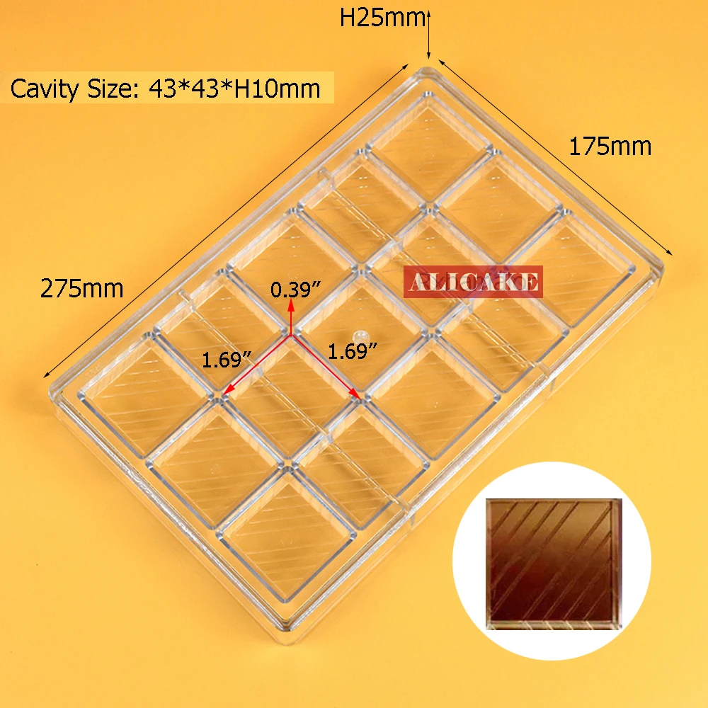 

Пластиковая форма для шоколада 15 форм