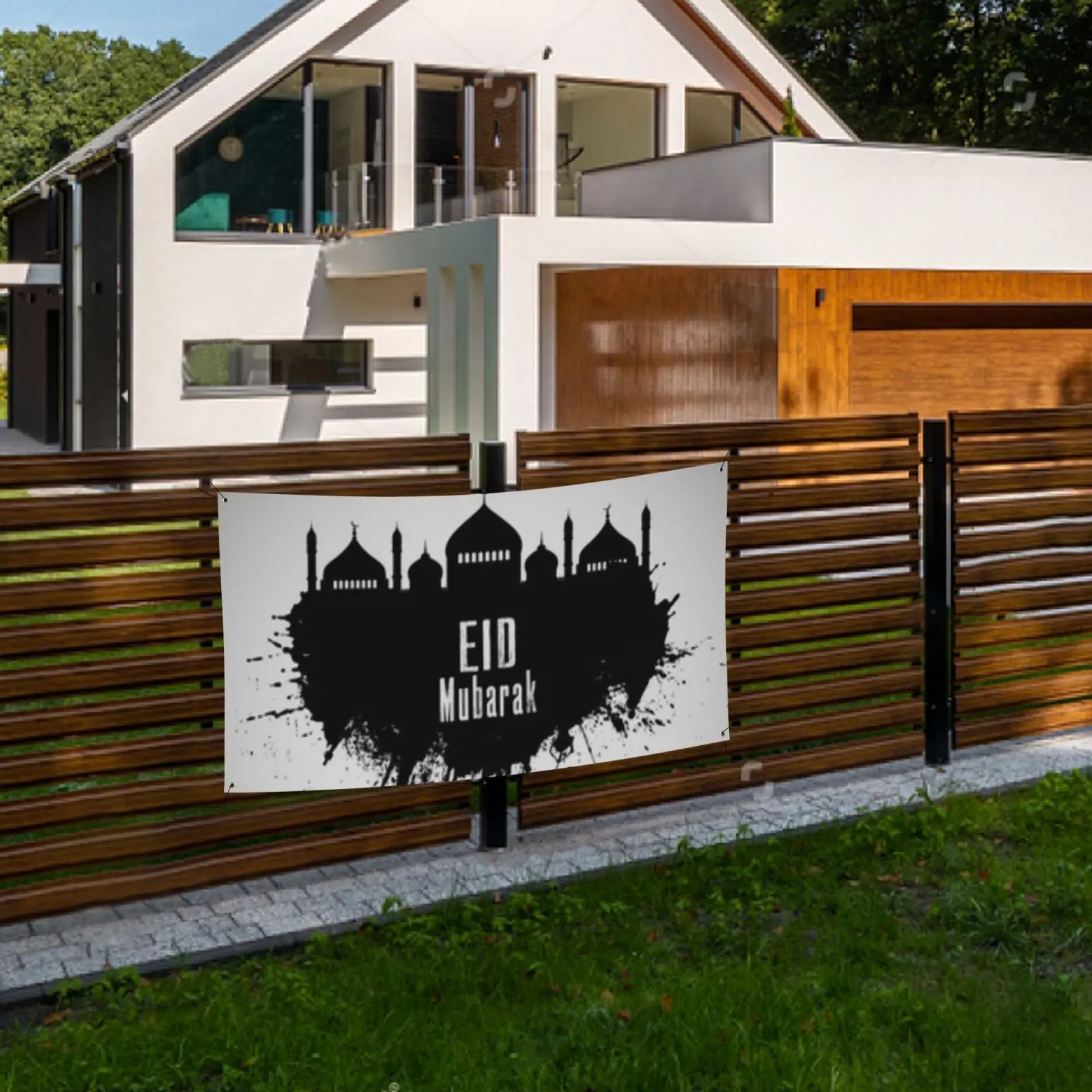 

ИД Мубарак баннер подвесное украшение мусульманский фестиваль праздник Рамадан вечерние Ник Декор