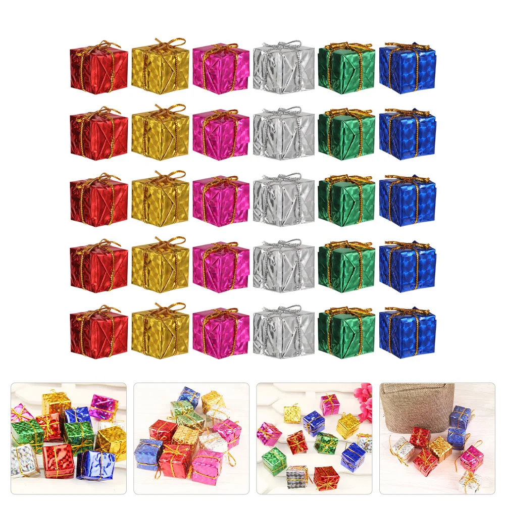 

Christmas Tree Gift Hanging Ornamentsbox Pendants Mini Ornament Decor Diy Decors Boxes Decorations Decorationparty Holiday Scene