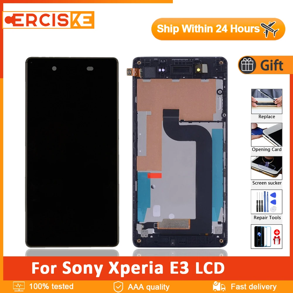 4 5 &quotОригинальный ЖК-дисплей для Sony Xperia E3 LCD D2203 D2243 сенсорный экран дигитайзер в