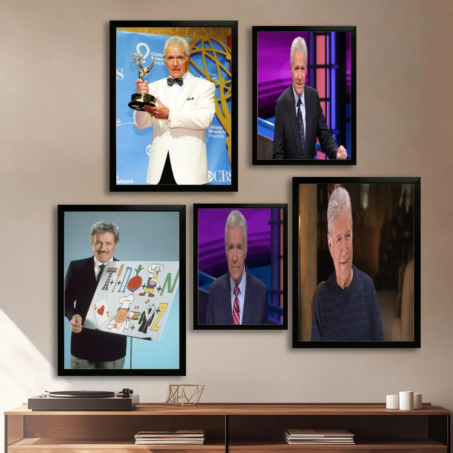Алекс Trebek Host Холст Художественный постер и настенная картина с принтом