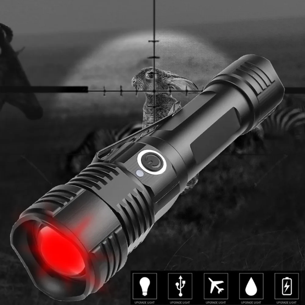 

Waterproof LED Flashlight 200LM 4 XPE Outdoor Camp Hiking Telescopic Zoom Torch Folding Flashlight Portable Maintenance LED