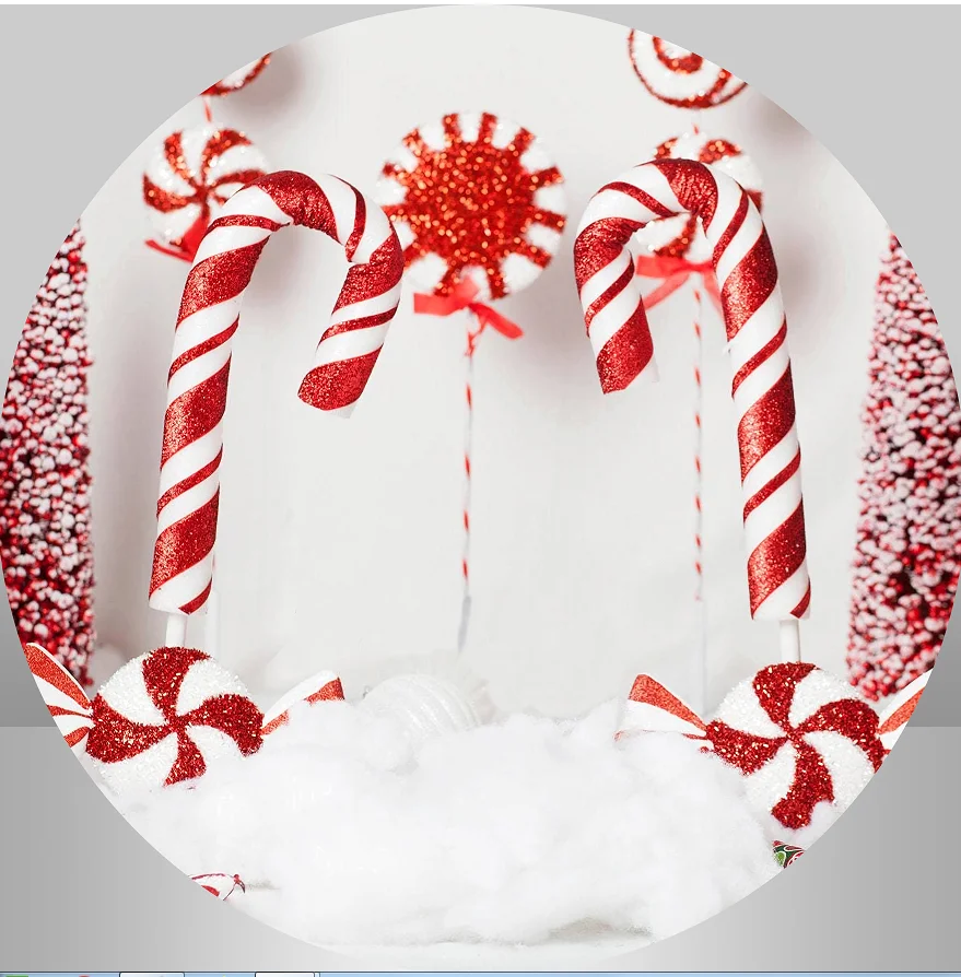 

Рождественские пончики круг для будущей матери круглый фон Декор Подсвечник баннер крышки