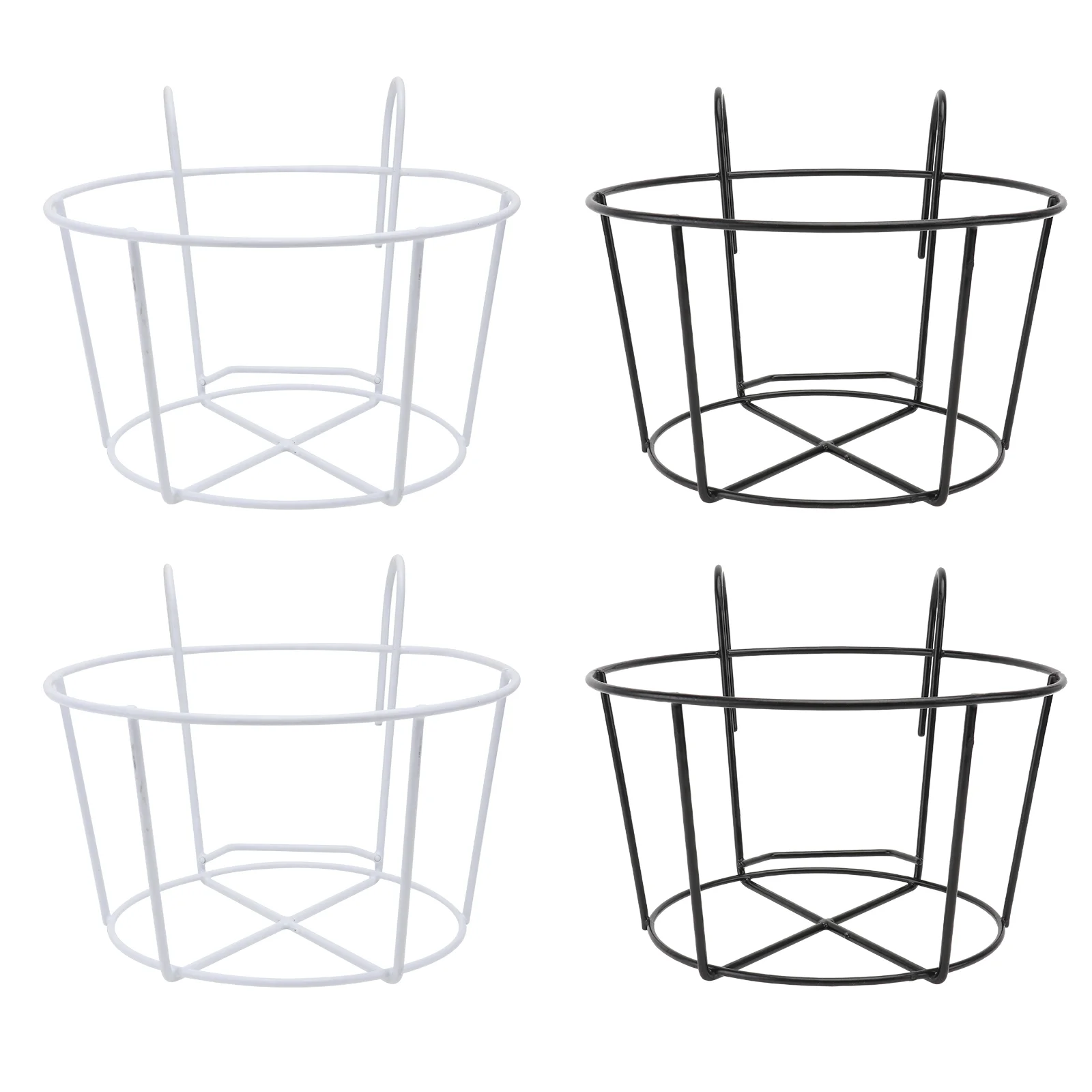 

4PCS Iron Art Flower Rack Bonsai Bonsai Hanging Rack Round Flowerpot Hanging Stand for Balcony Store