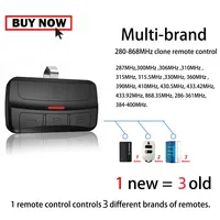 280-868mhz Multi-brands Face to Face Copy Rolling Code Universal  Remote Duplicator for Garage Door  with Car Visor Clip