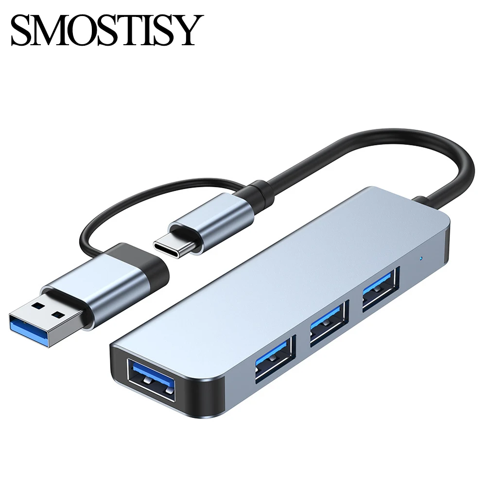 

Разветвитель USB Type-C, адаптер OTG для компьютера Macbook Pro Air, док-станция, компьютерные аксессуары, концентратор USB Type-C