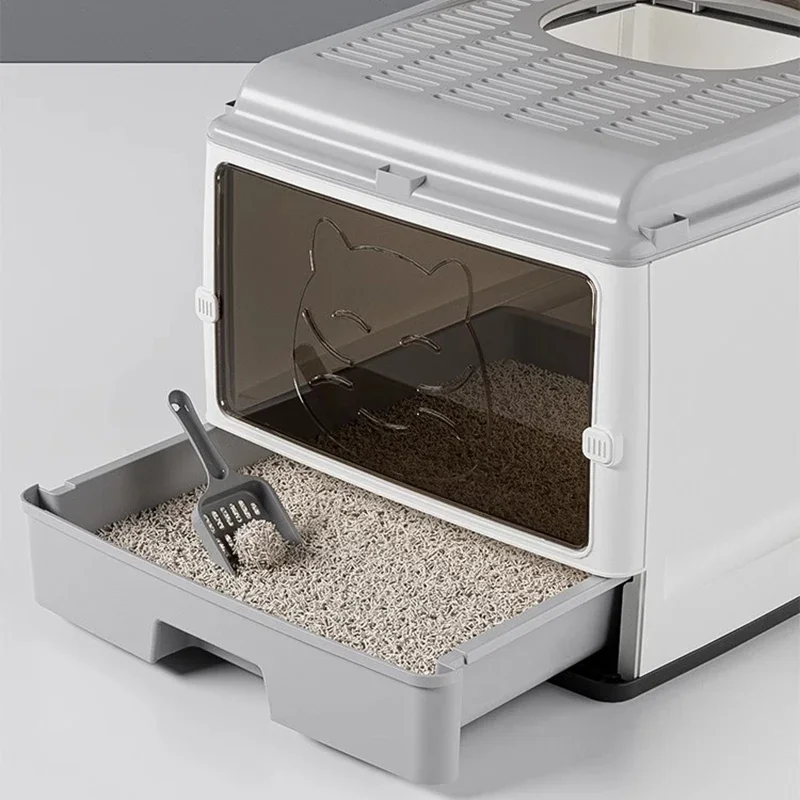 Контейнер для кошачьего туалета большой скрытый туалет закрытый кошек