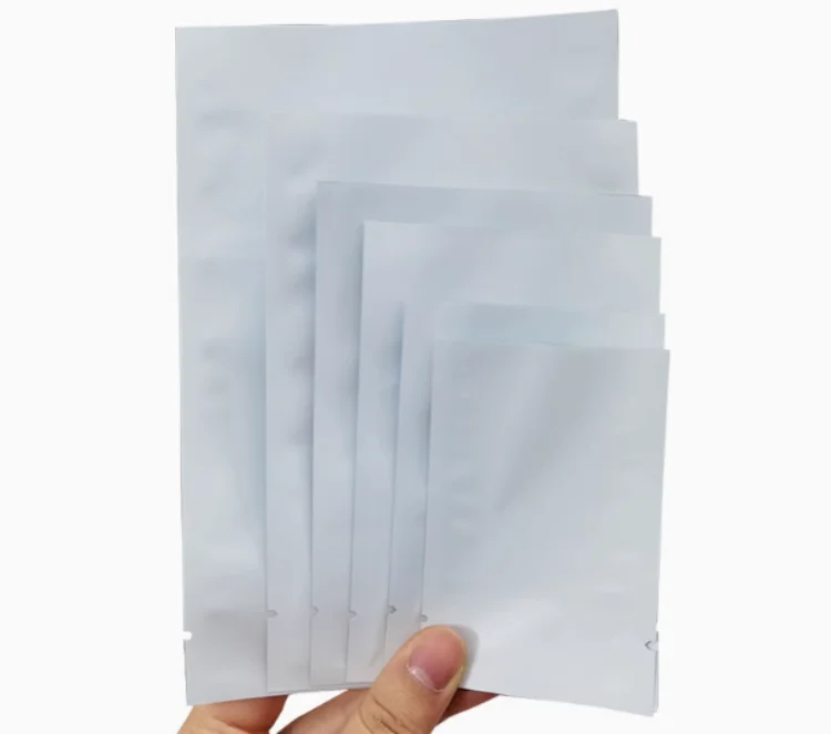 

200 шт., матовые белые/черные пакеты из алюминиевой фольги leotrusting