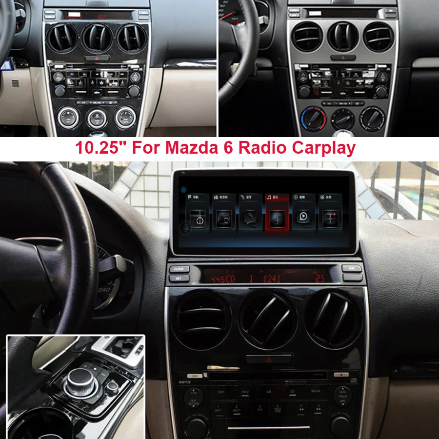 

Автомагнитола для Mazda 6, мультимедийный видеоплеер на Android 11, с GPS, Навигатором, 4G