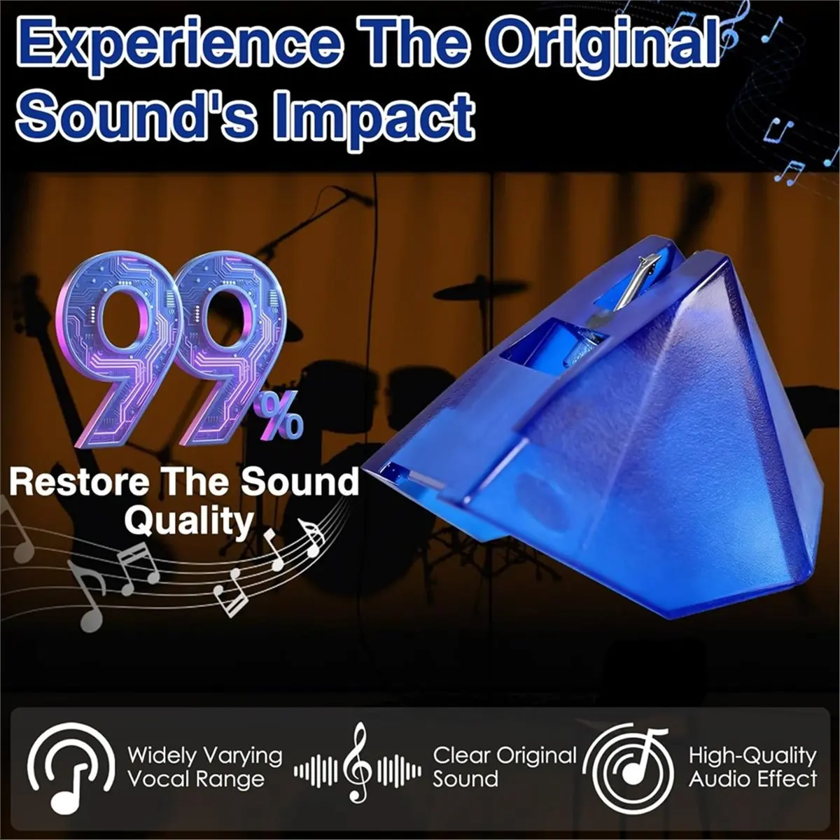 Фото Стилус DT36 2M Blue, замена для картриджей Ortofon 2M Blue, для серии Ortofon 2M - с эллиптическим алмазным наконечником, цвет нюд. №4
