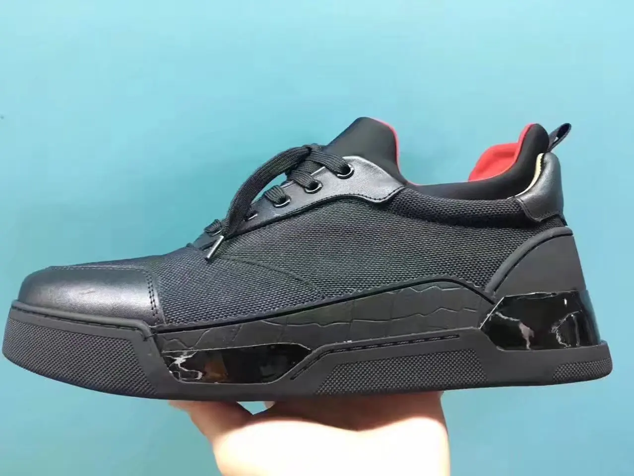 

Brand Real Leather Red Soled Men's Women's Shoes Flats Casual Sneakers Designer Unisex