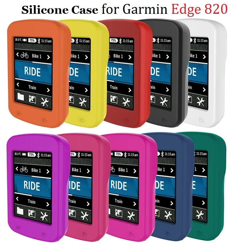 Buy 10PCS Protective Case for Garmin Edge 820 Bicycle Computer Cycling GPS Silicone Protector Cover Anti-Scratch Rubber Shell on