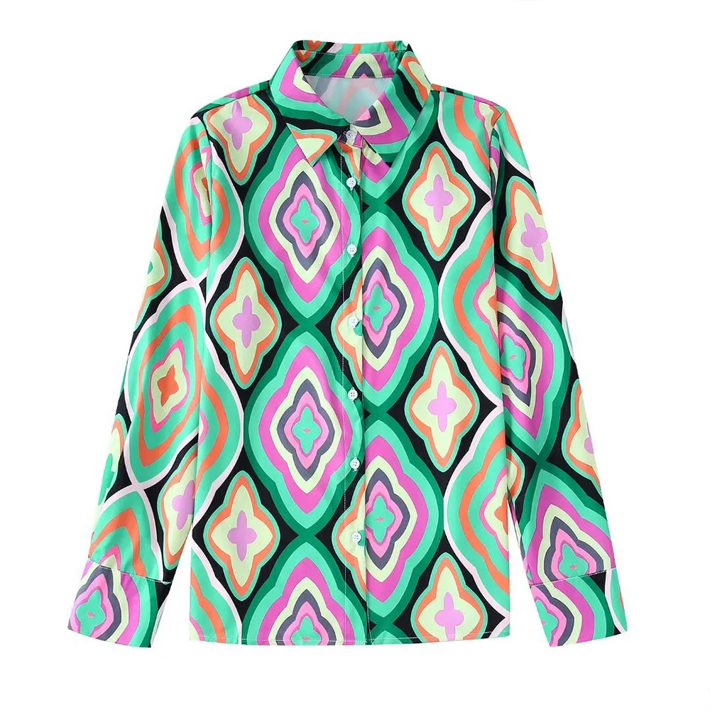 

Женская однобортная блузка DiYiG, винтажная Повседневная рубашка с отложным воротником и длинным рукавом, шикарный топ, новинка 2022