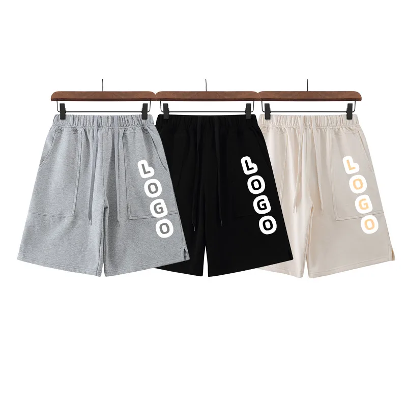 

AMI Alexandre Mattiussi Unisex Mens Womens Couples Casual Trend Fashion Pure Cotton Solid Color Casual Shorts Boyfriend 3001
