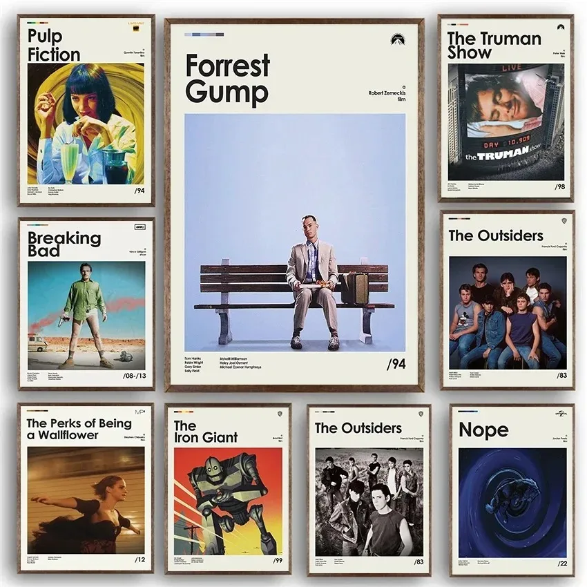 Минималистичный Классический Постер С Принтом На Холсте forrest Gump Произведения