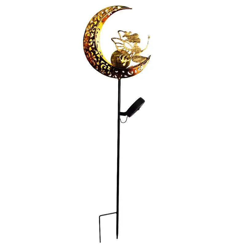 

Солнечные садовые светильники в форме Луны, декоративная сказочная лампа в форме стены, для сада, двора, лужайки, для улицы