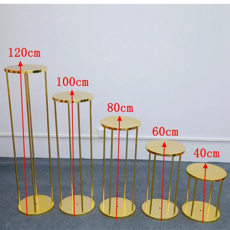 

wedding props cylindrical dessert table cylindrical dessert table birthday party gilded flower stand decoration