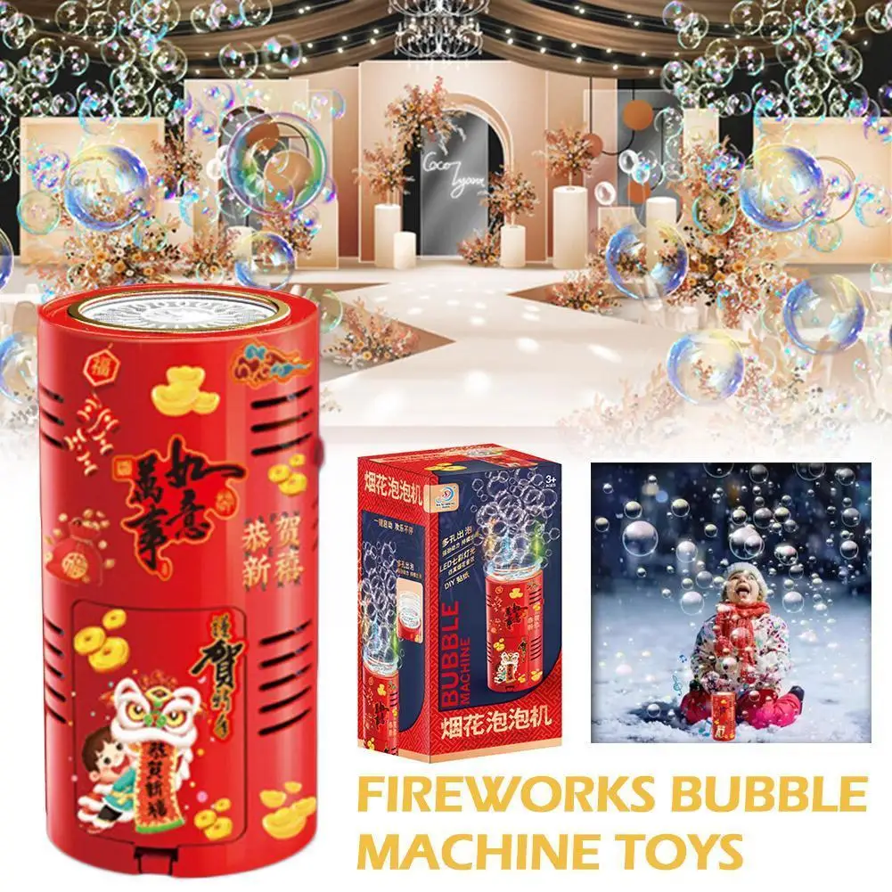 

Automatic Fireworks Bubble Machine Music Sounds For Kids Outdoor Toys Pro Party Festival Celebrate Bubble Machines U0D8