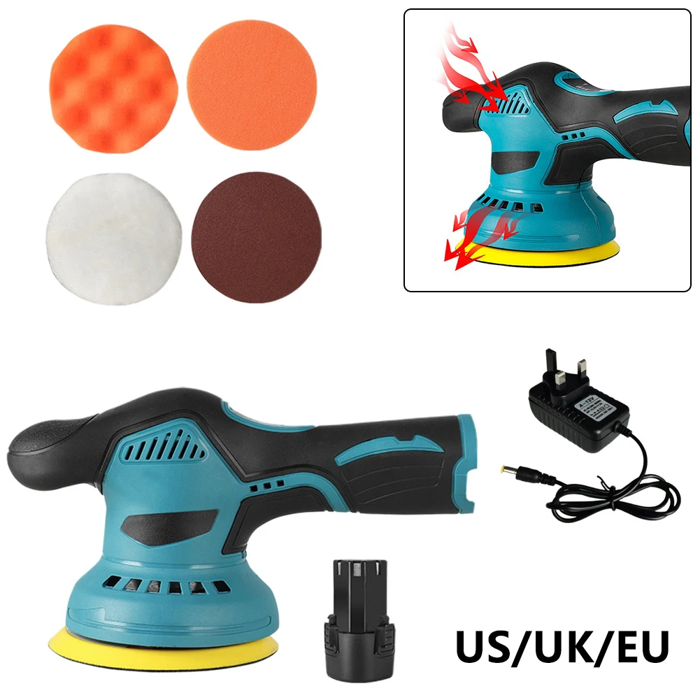 

2500-500RPM Cordless Small Polisher Machine Electric Cars Polish Machines Adjustment Speeds Power Tool Accessories