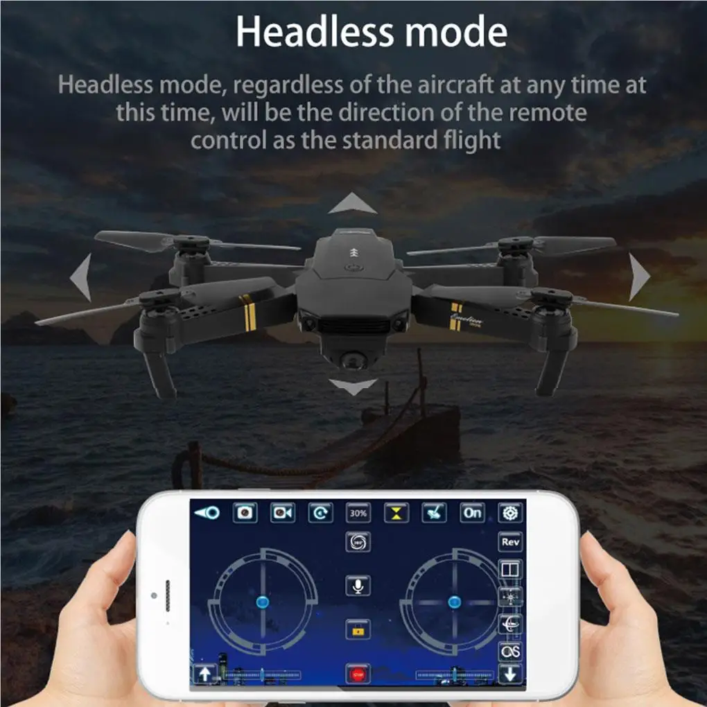

WiFi Mini Drone Selfie with HD View Camera Aircraft Optical Flow Positioning Folding RC Quadcopter Toy
