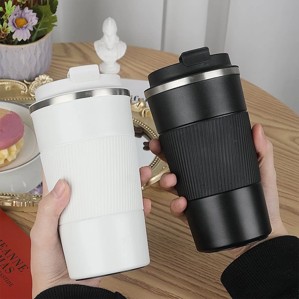 

380/510ML Stainless Steel Coffee Mug Leak-Proof Thermos Travel Car Portable Thermal Vacuum Flask Insulated Cup Tea Water Bottle