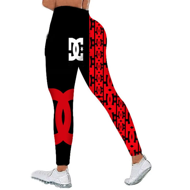 Sport Leggings Women High Waist 3D Yoga Pants Workout Leggings Ladies Gym Clothing Leggins Female Running Training Tights
