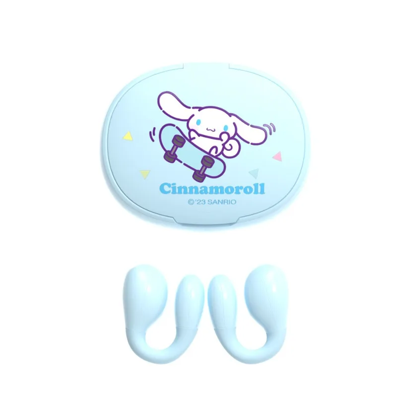 

Sanrio Kawaii Ear Clip Hello Kitty Kuromi Cinnamoroll Sport Bluetooth Headphones Compact and Portable Comfortable and Painless