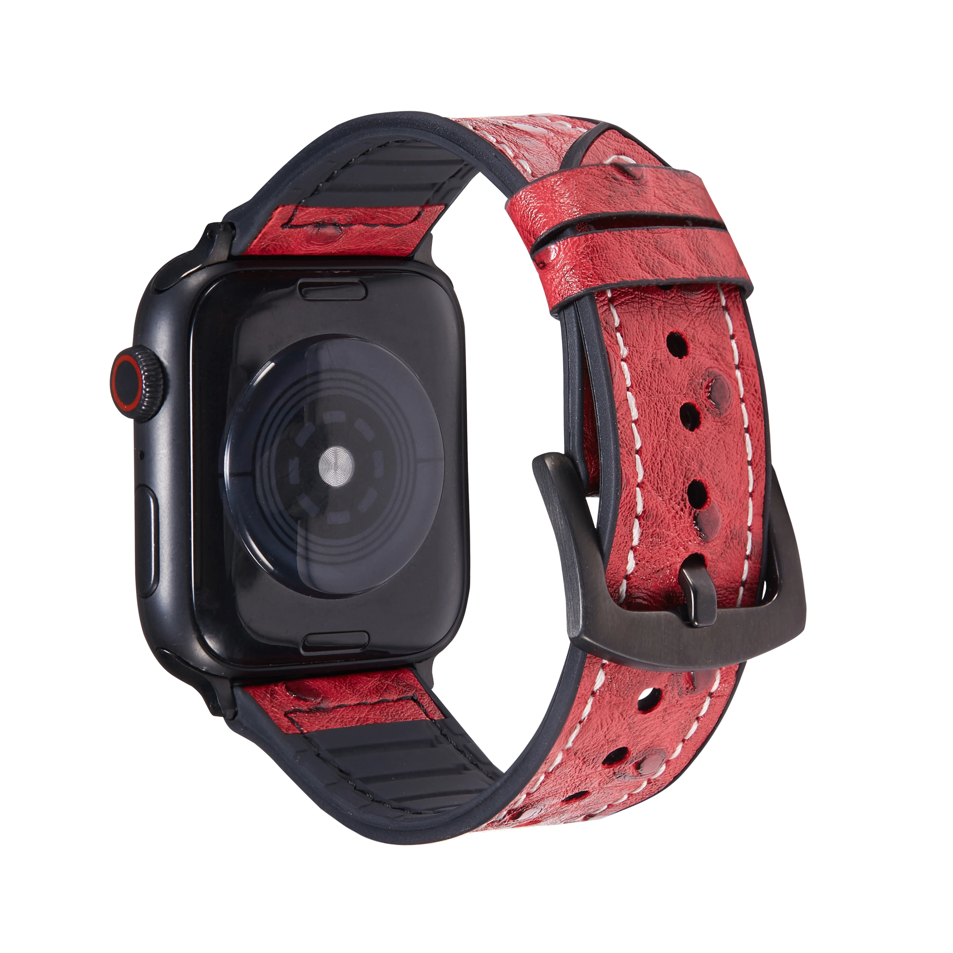 

Leather Soft Silicone Watch Band for Apple watch bands Series38 40 41 42 44 45mm Replacement Wristbands