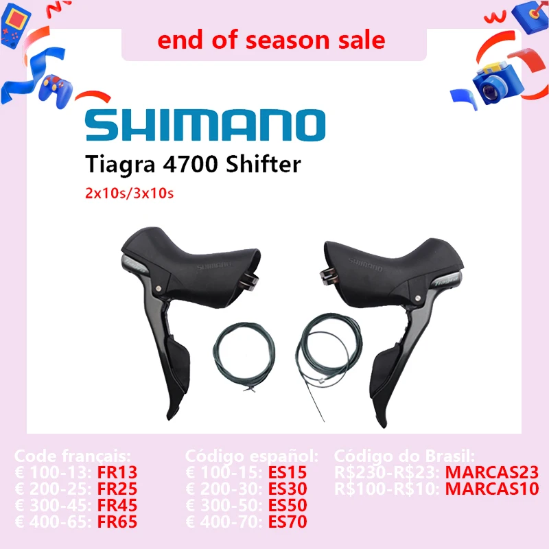 Shimano TIAGRA 4700 2X10 4703 3x10 speed Shifter Levers DOUB