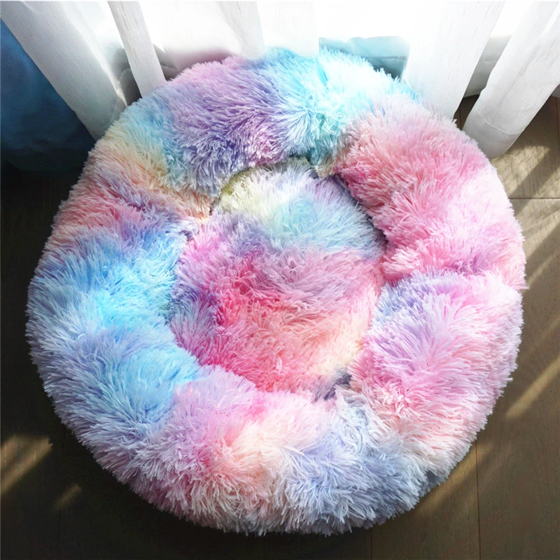 

Dog Bed Super Soft Washable Long Plush Pet Kennel Deep Sleep Dog House Velvet Mats Sofa For Dog Basket Pet Cat Bed Drop Shipping