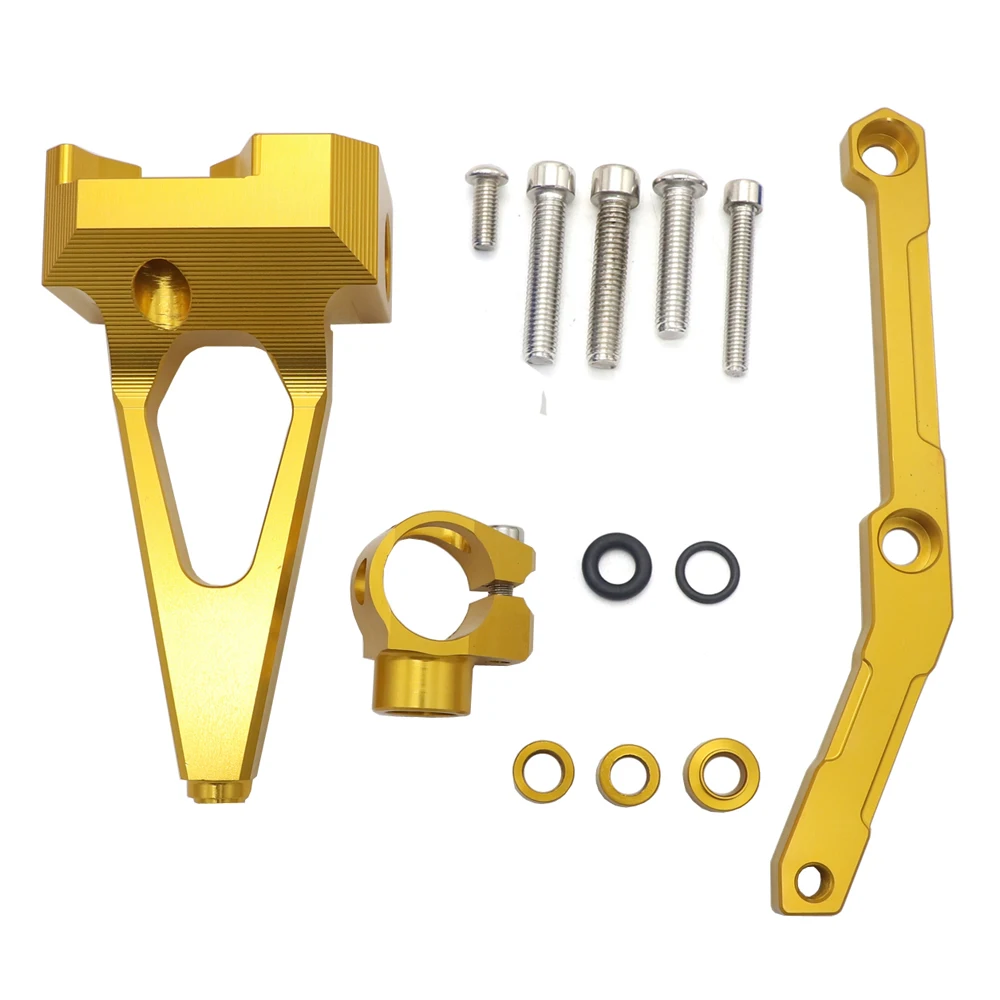 

Для YAMAHA MT-09 FZ-09 MT 09 MT09 FZ09, аксессуары для мотоциклов, рулевой демпфер с монтажным кронштейном 2015 2016, титан