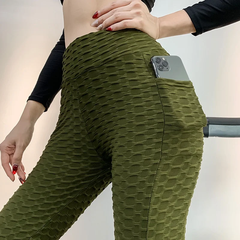 

Women's Sportswear High Waist Sports Pocket Leggings Hip-Lifting Breathable Fitness Yoga Pants