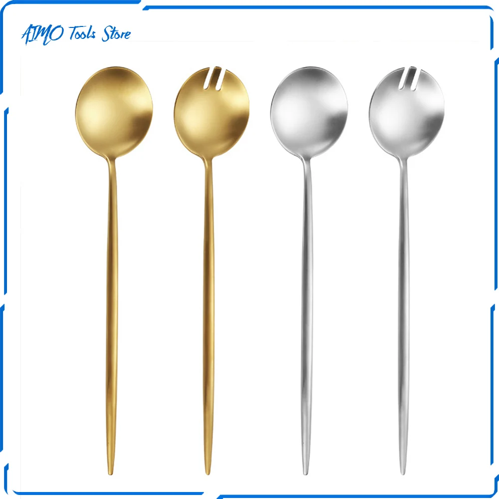 

Ложка-вилка для салата из нержавеющей стали, 2 шт.