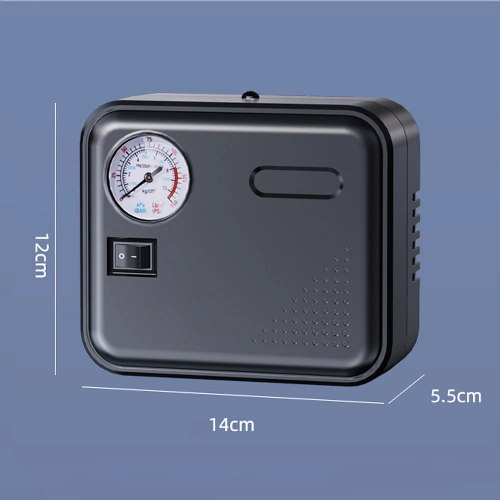 Насос для шин портативный автомобильный воздушный компрессор 12 В постоянного